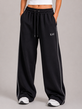 Reflective Wide-Leg Pants