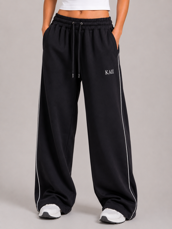 Reflective Wide-Leg Pants