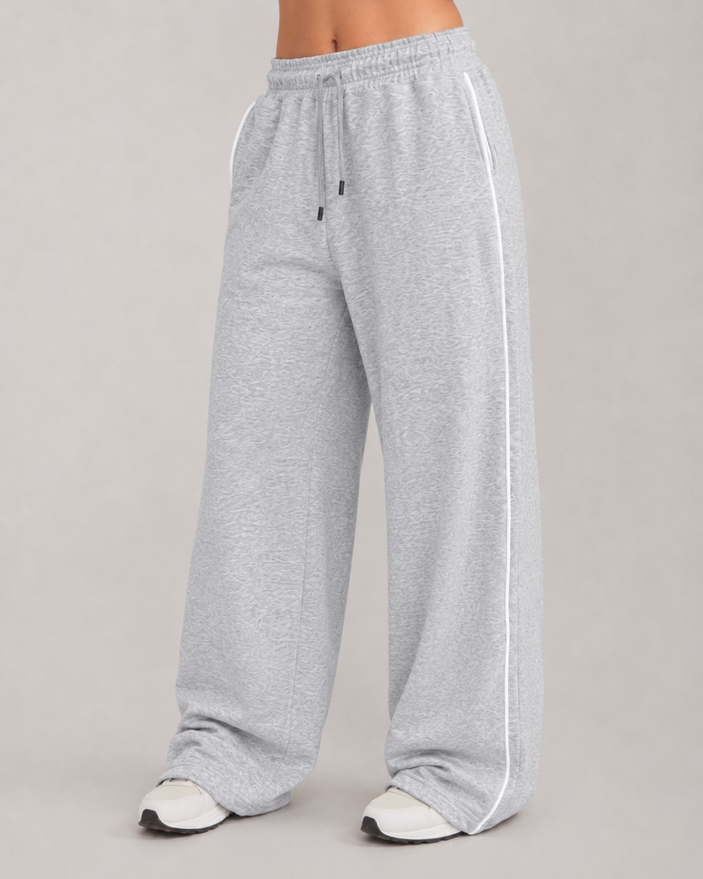 Reflective Wide-Leg Pants