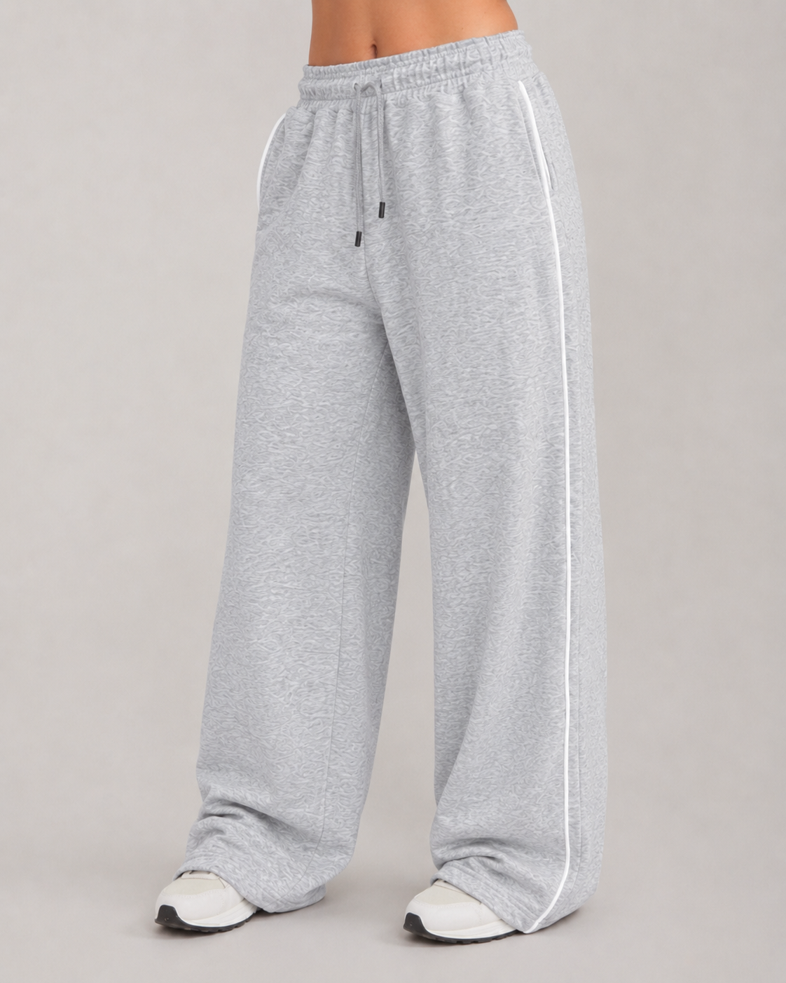 Reflective Wide-Leg Pants