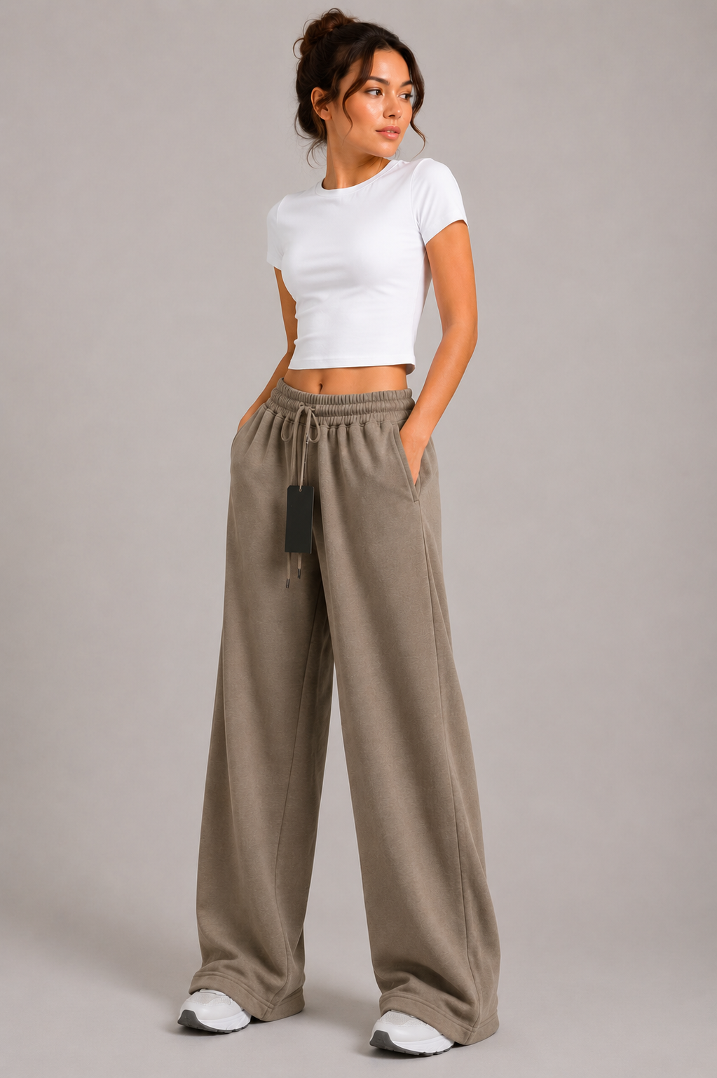 Wide-Leg Basic Pants
