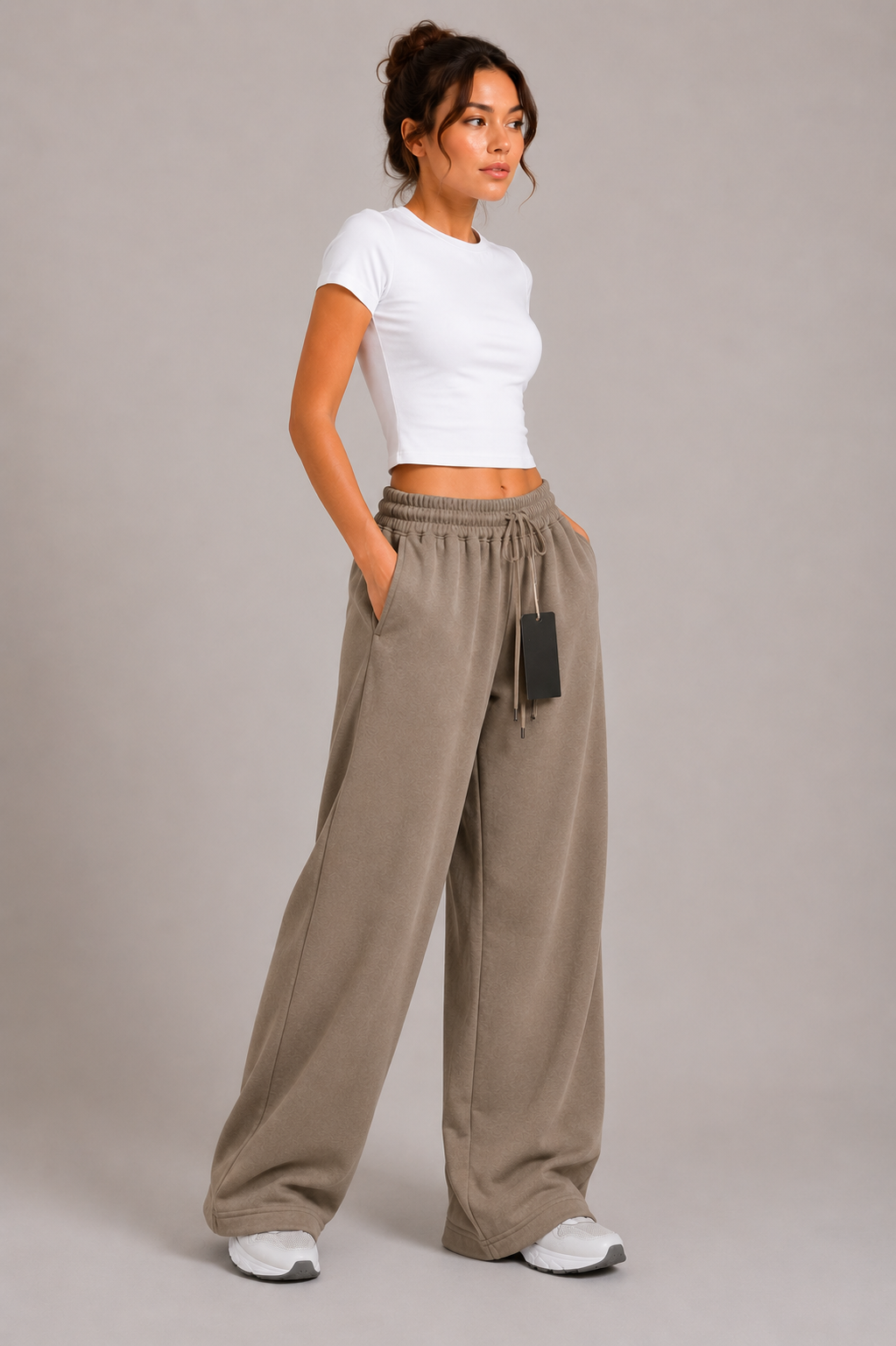 Wide-Leg Basic Pants