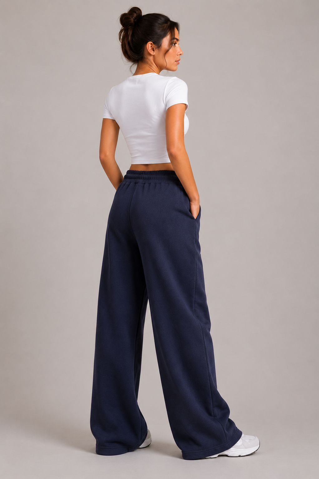 Wide-Leg Basic Pants