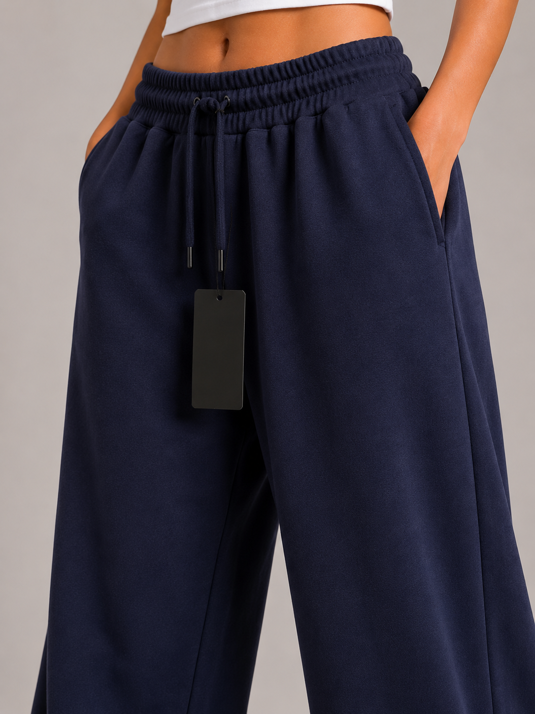 Wide-Leg Basic Pants