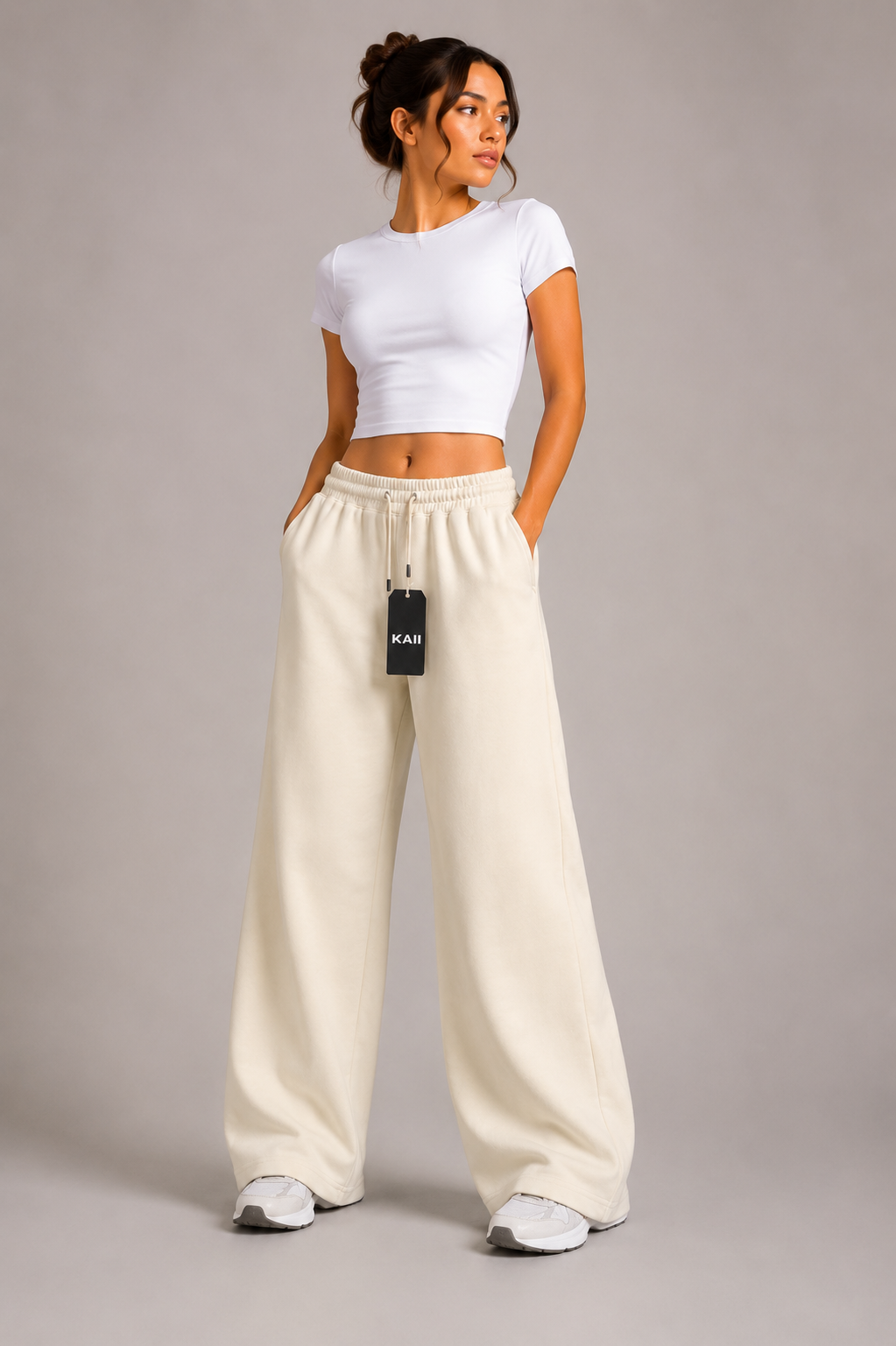Wide-Leg Basic Pants