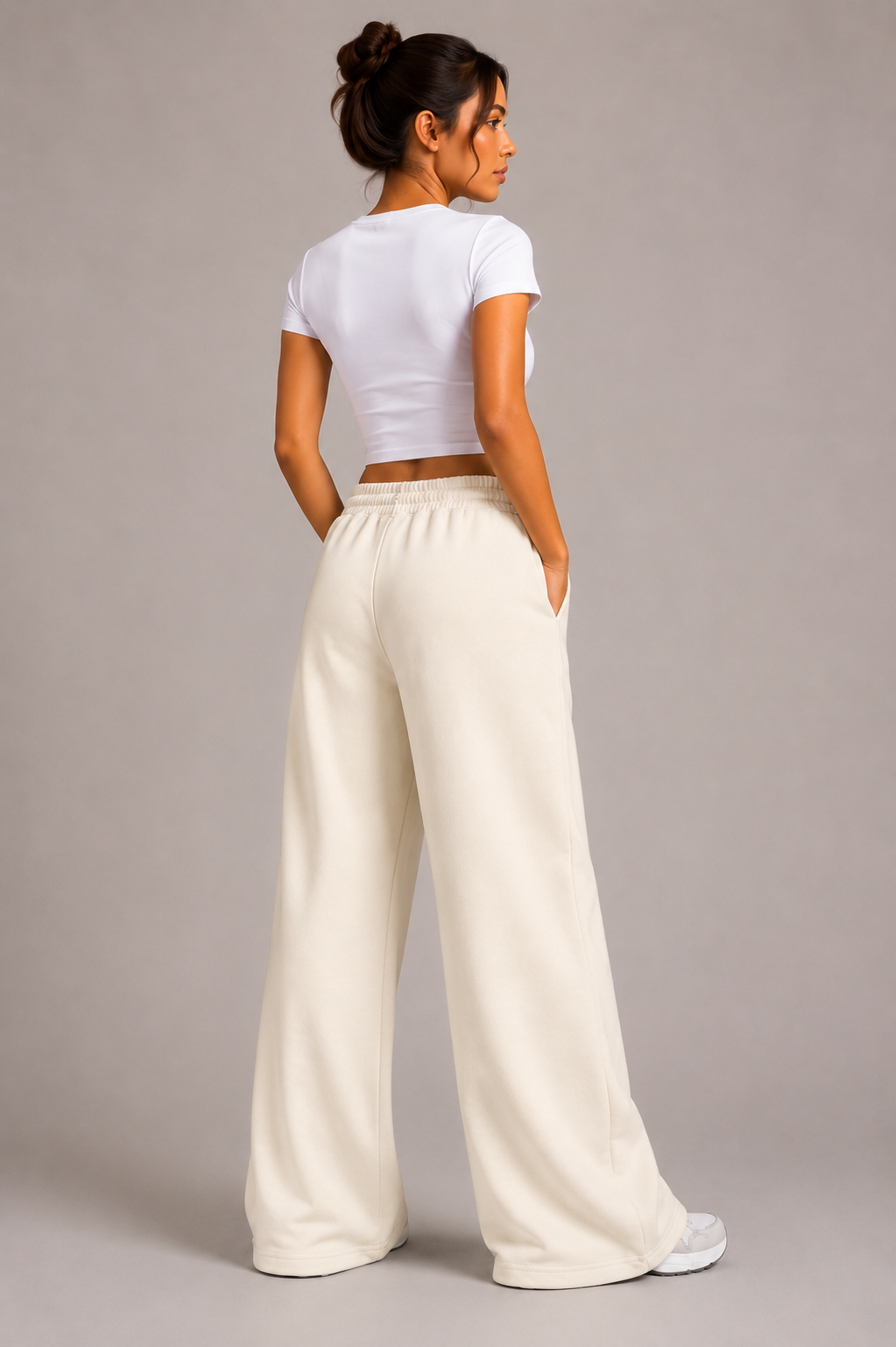 Wide-Leg Basic Pants