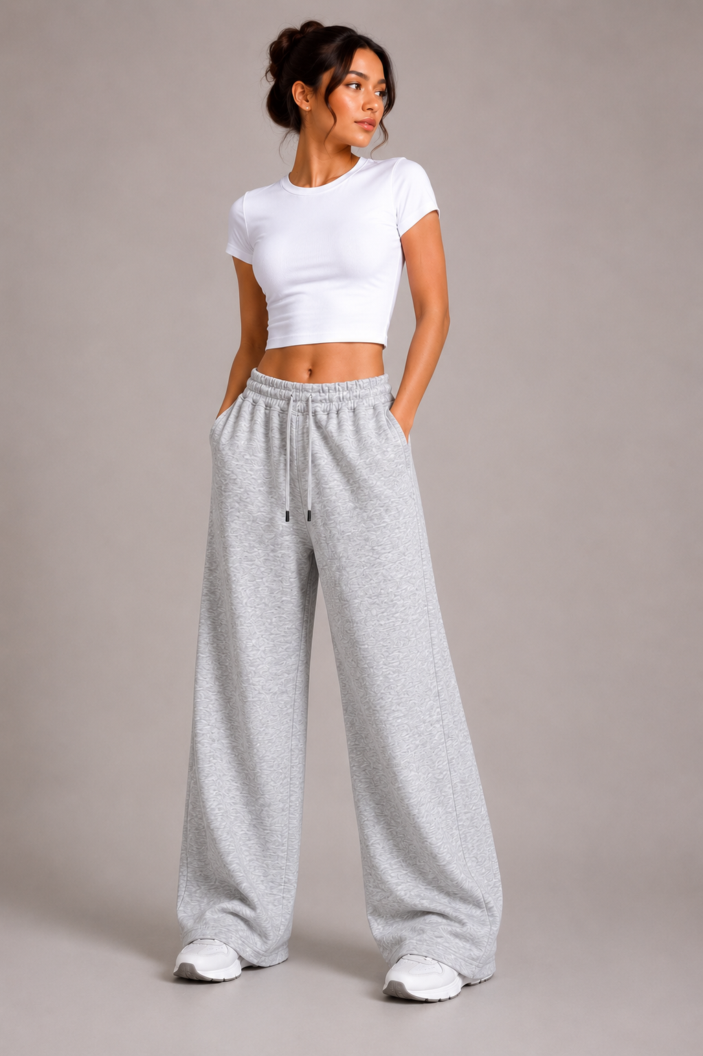 Wide-Leg Basic Pants