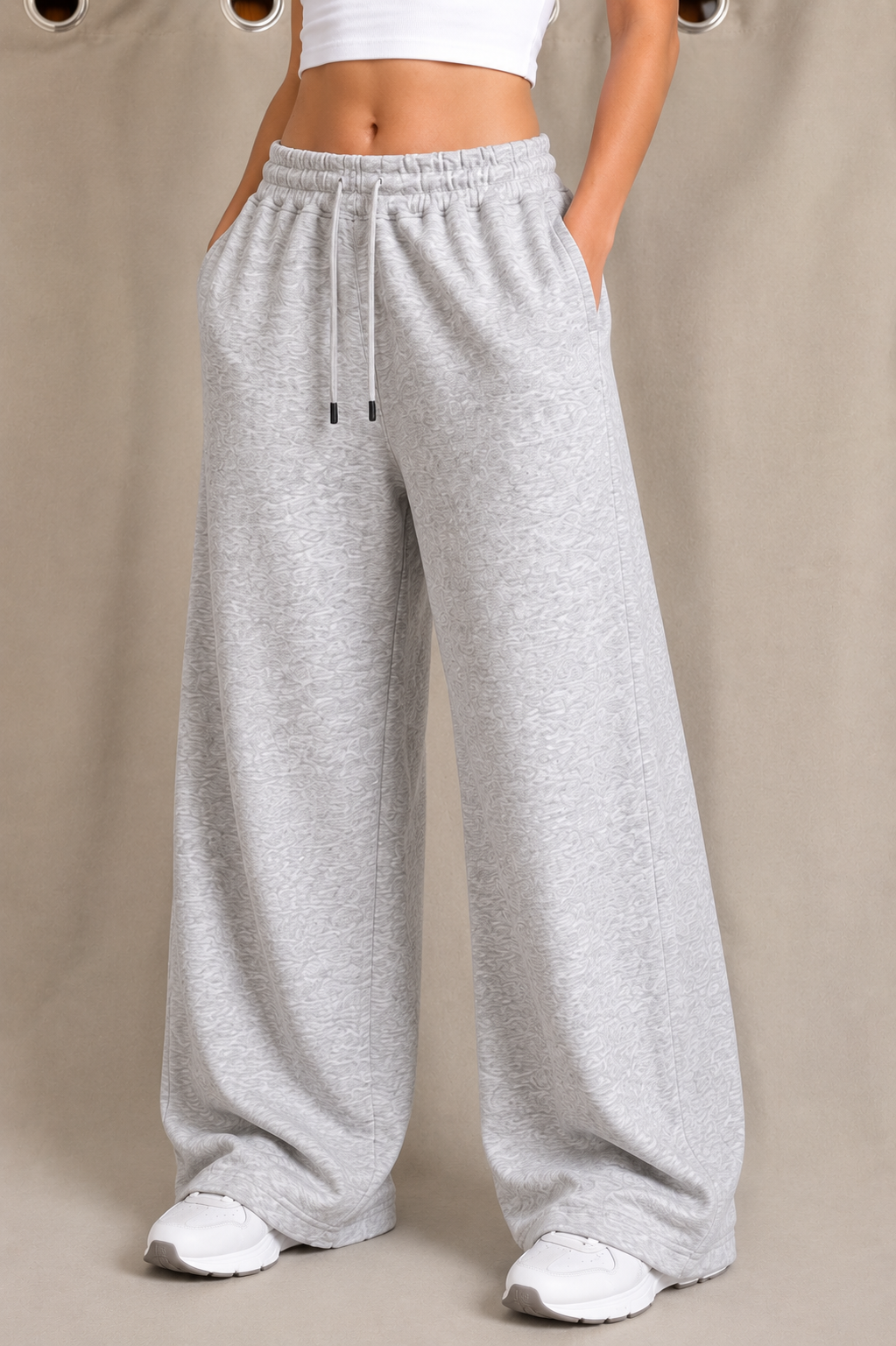 Wide-Leg Basic Pants