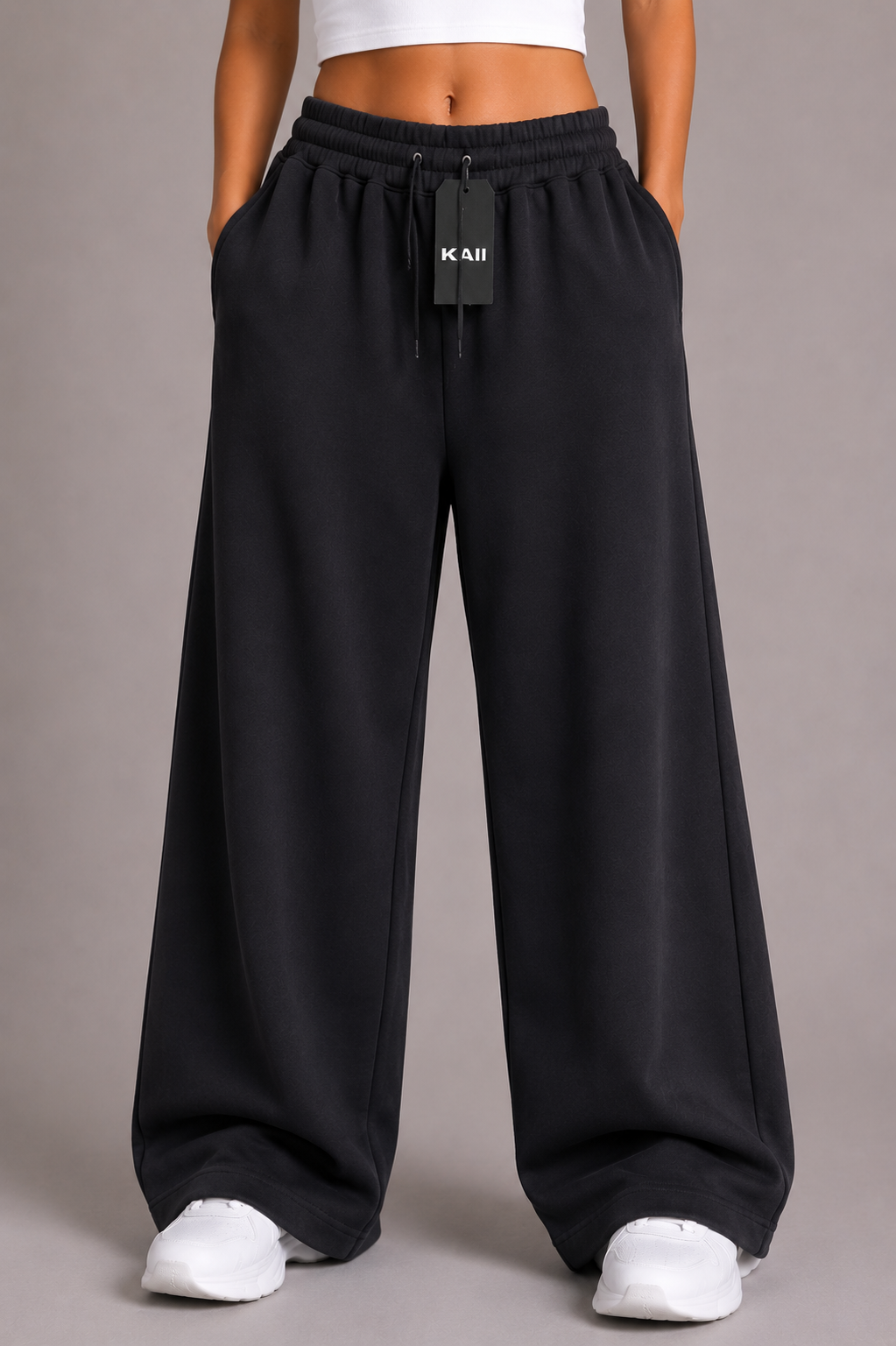 Wide-Leg Basic Pants
